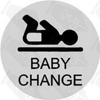 Baby Changing Door  Sign - Pack of 5