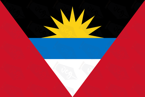 Antigua flag stickers 