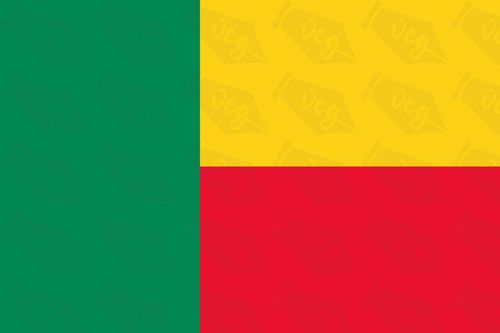 Benin flag sticker 