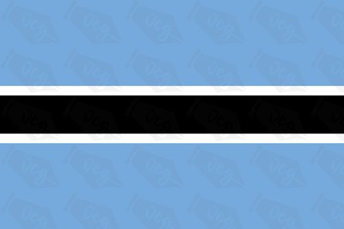 Botswana flag sticker 