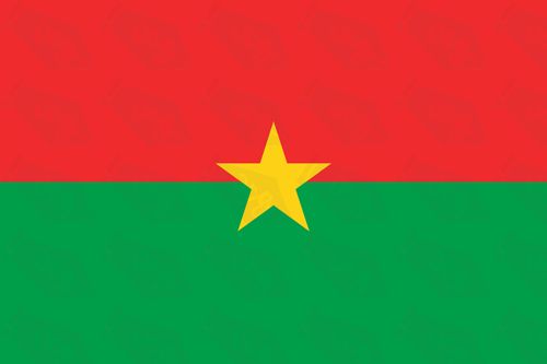 Burkino faso flag sticker