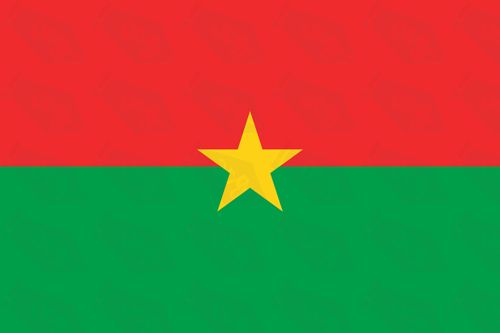 Burkino faso flag sticker