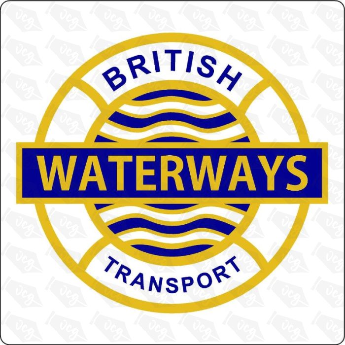 British Waterways Canals Roundel Decal as used on Working Boats