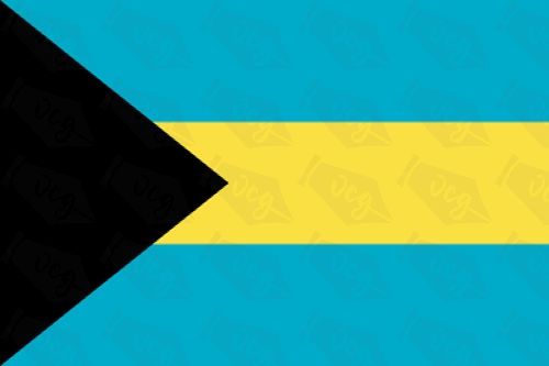 Bahamas flag sticker 