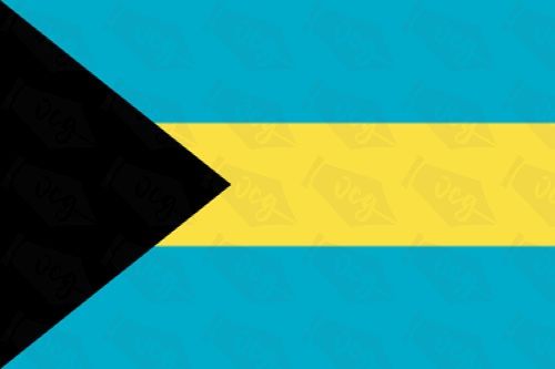 Bahamas flag sticker 