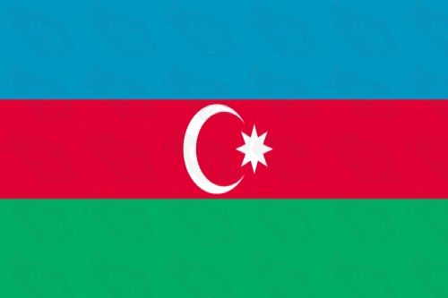 Azerbaijan Flag sticker 