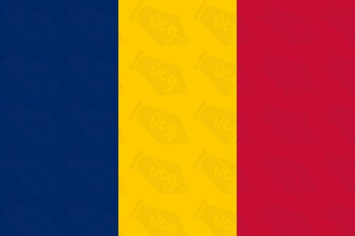 Chad flag sticker 