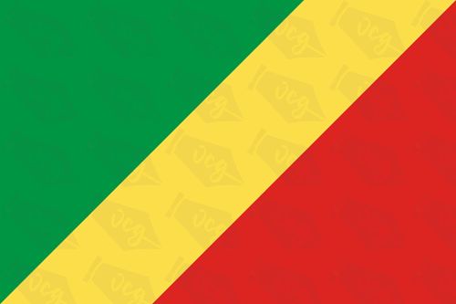 Congo flag sticker 