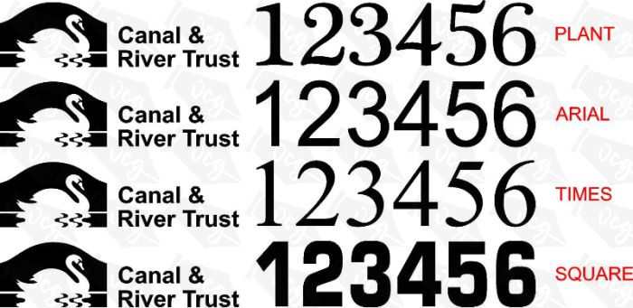 Canal and River trust Boat Numbers