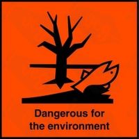 Dangerous for the Enviroment Safety Sticker