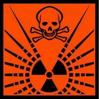 Danger Radioactive Safety Sticker