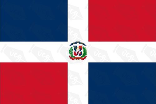 Dominican Republic Flag Sticker