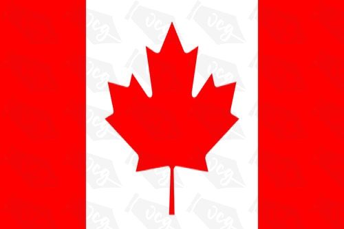 Canada flag sticker 