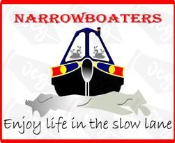 Funny Enjoy Life In The Slow Lane Narrowboat Sticker