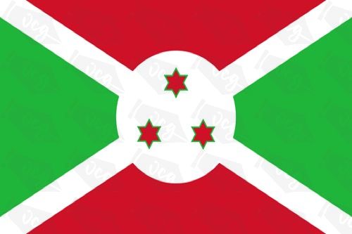 Burundi flag sticker
