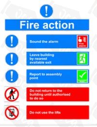 Fire Action Sticker 2