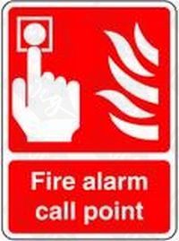 Fire Alarm Call Point 2 Safety Sticker