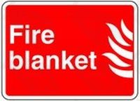 Fire Blanket Safety Sticker