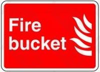 Fire and Bucket Safety Sticker