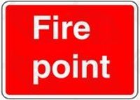 Fire Point 2 Safety Sticker