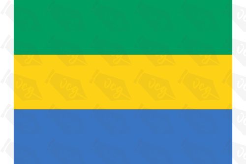 Gabon Flag Sticker