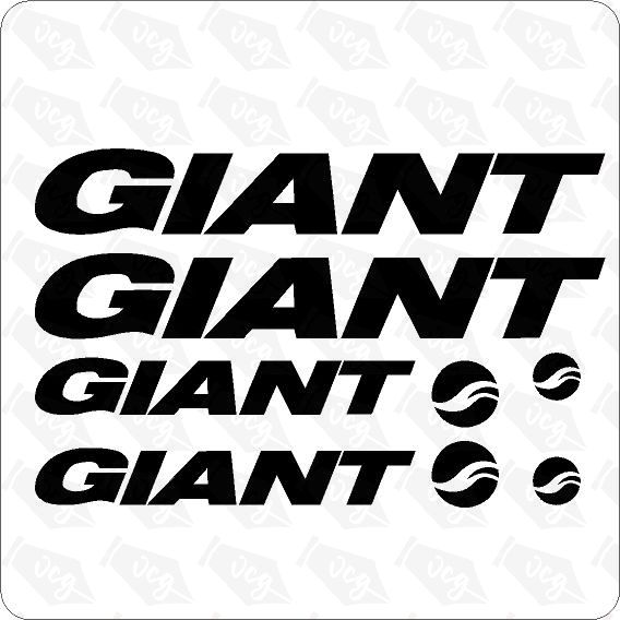 GIANT BICYCLE STICKER SET
