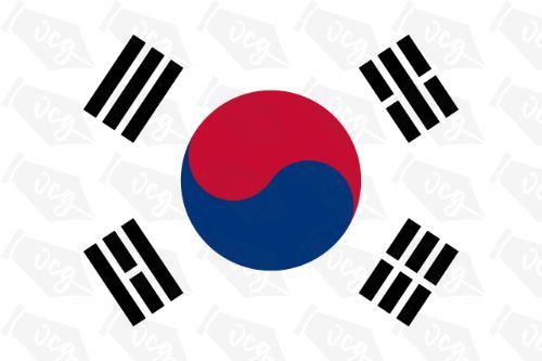 South Korea Flag Sticker