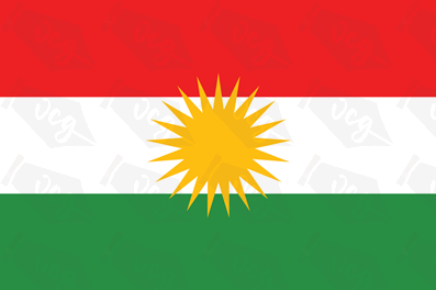 Kurdistan flag sticker