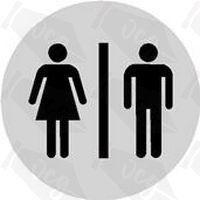 Ladies and Gents Toilet Sticker
