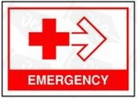 Medical emergency right Safety Sticker