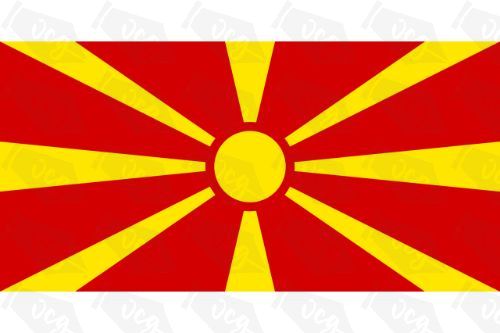 Macedonia Flag Sticker
