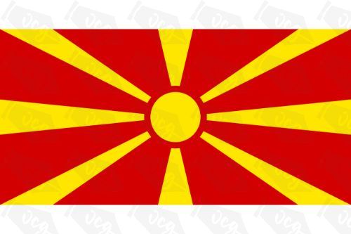 Macedonia Flag Sticker