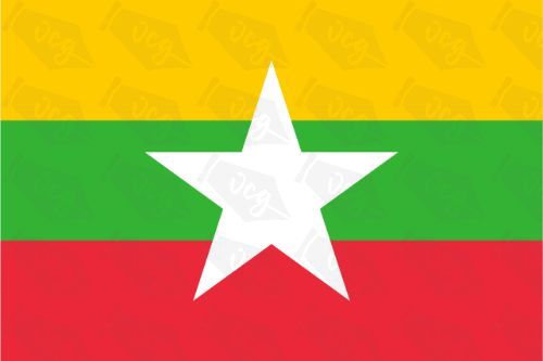 Myanmar Flag Sticker