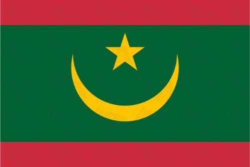 Mauritania Flag Sticker