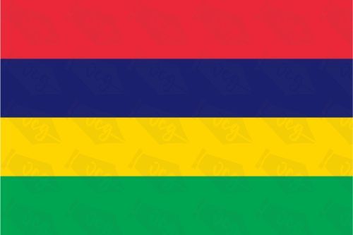 Mauritius Flag Sticker