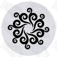 Port Hole Etch Design Self Adhesive Sticker 7
