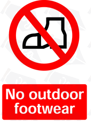 No Outdoor Footwear