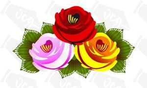 Traditional Style Canal Rose Sticker  Design 23