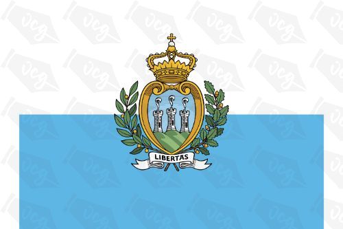 San Marino Flag Sticker