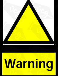 Warning Warning Safety Sticker