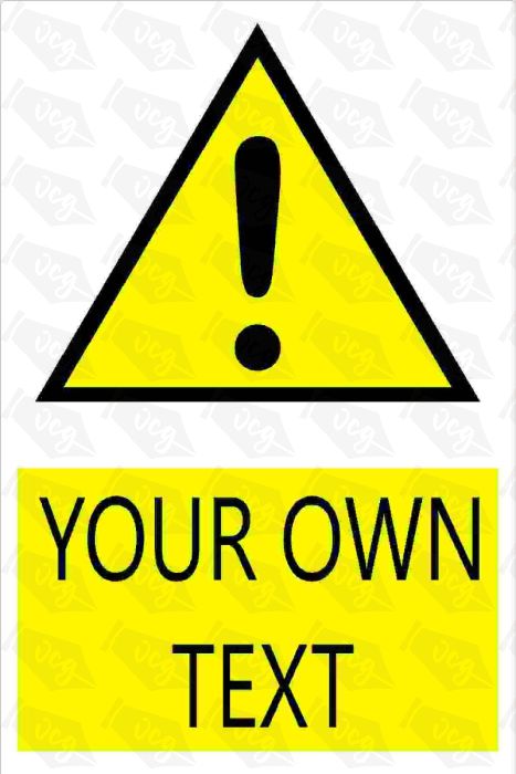 custom warning sign
