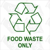 Food Wate Only Graphics Sticker