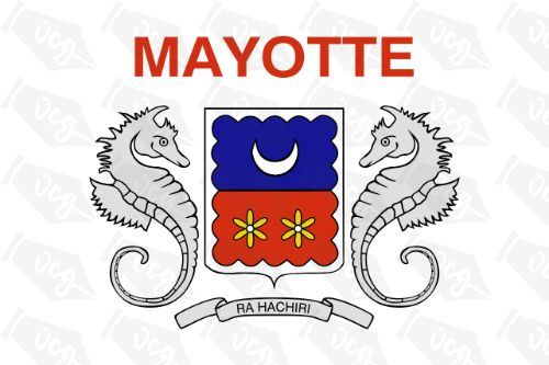 Mayotte Flag Sticker