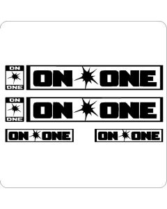 ON ONE SINGLE COLOUR BICYCLE STICKER SET