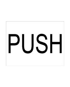 Push Self Adhesive Sticker