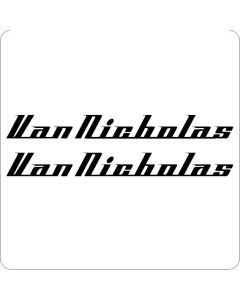 VAN NICHOLAS PAIR BICYCLE STICKERS