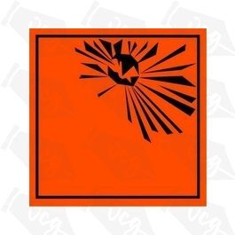 Explosive 2 Safety Sticker - Vinyl Cut Graphics UK, Signs and Decals