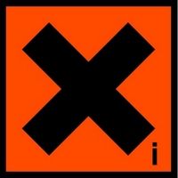 X Cross Hazard Safety Sticker