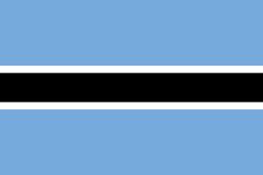 Botswana flag sticker 