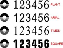 Canal and River Trust Canal Boat Number Stickers